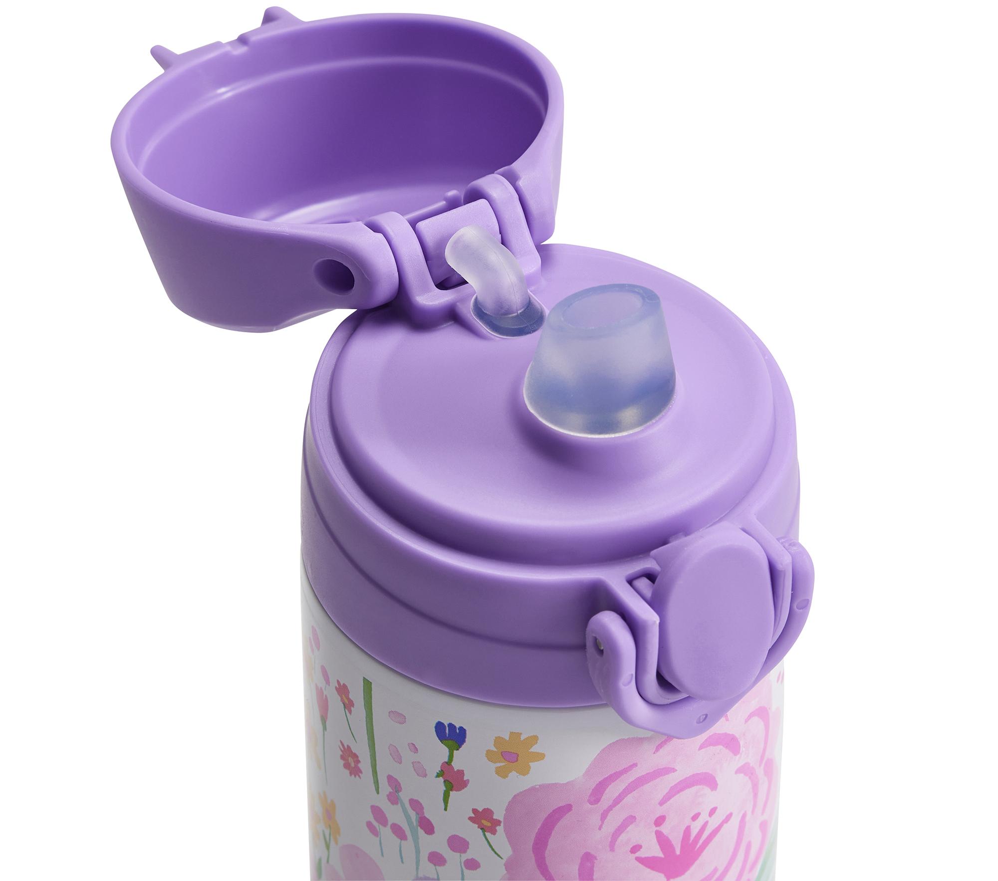 Mackenzie Lavender Floral Blooms Water Bottles | Pottery